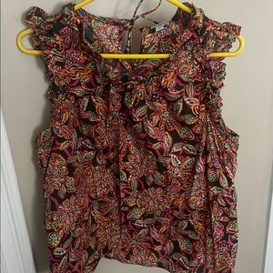 JCrew Floral Sleeveless Top - Multicolor